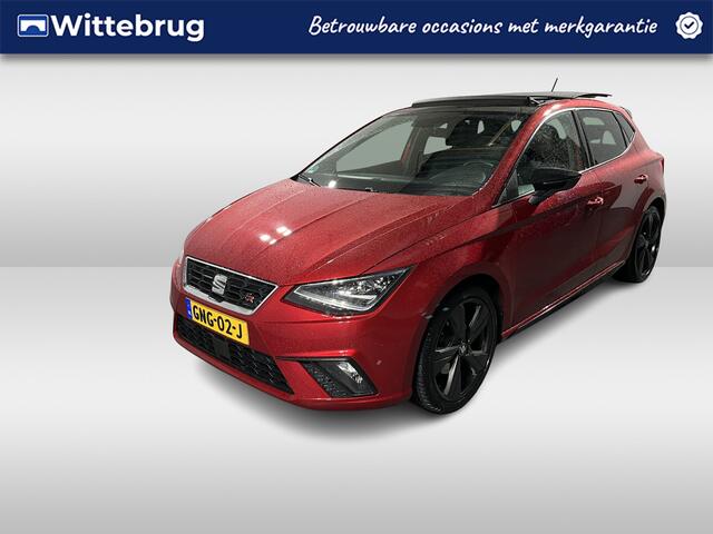 Seat IBIZA 1.0 TSI FR Black Edition / AUTOMAAT/ BEATS AUDIO/ PANO/ DCC/ CAMERA/ PARK. SENSOREN/ LEDER & ALCANTARA/ KEYLESS/ STOELVERWARM./ VIRTUAL COCKPIT/ LED/ ADAPT. CRUISE/ FULL LINK/ NAVI/ CLIMA/ DAB/ 18" LMV