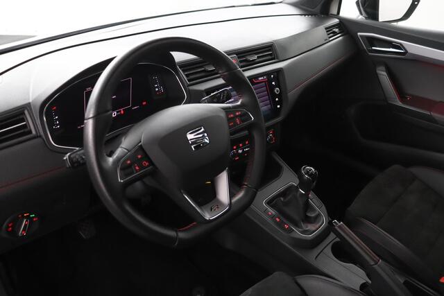 Seat IBIZA 1.0 TSI FR Business Intense | Pano | Virtual Cockpit | Stoelverwarming | Carplay | Navi | Cruise| Camera | PDC | Full Led | 1/2 leder & alcantara