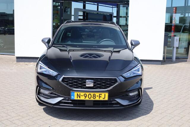 Seat LEON Sportstourer 1.5 eTSI FR Business Intense 110KW/150PK DSG, Elektrisch verstel-, verwarm- en inklapbare buitenspiegels (spiegel pakket), volledig digitaal instrumentenpaneel, panoramadak, adaptieve cruise control (acc), navigatie, elektrisch verstelbare be