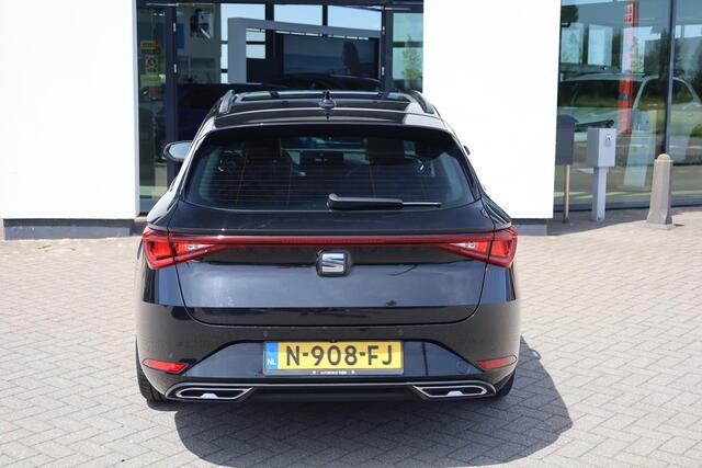 Seat LEON Sportstourer 1.5 eTSI FR Business Intense 110KW/150PK DSG, Elektrisch verstel-, verwarm- en inklapbare buitenspiegels (spiegel pakket), volledig digitaal instrumentenpaneel, panoramadak, adaptieve cruise control (acc), navigatie, elektrisch verstelbare be
