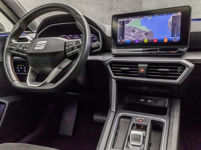 Seat LEON 1.4 TSI FR Sport eHybrid PHEV 204Pk Automaat (SCHUIFDAK, APPLE CARPLAY, MEMORY SEATS, LEDER/ALCANTARA, STUUR/STOELVERWARMING, CAMERA, SPORTSTOELEN, ADAPTIVE CRUISE, GETINT GLAS, NIEUWSTAAT)