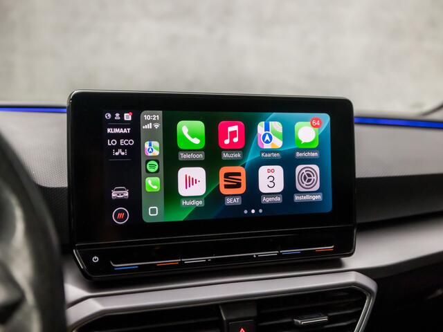 Seat LEON 1.4 TSI FR Sport eHybrid PHEV 204Pk Automaat (SCHUIFDAK, APPLE CARPLAY, MEMORY SEATS, LEDER/ALCANTARA, STUUR/STOELVERWARMING, CAMERA, SPORTSTOELEN, ADAPTIVE CRUISE, GETINT GLAS, NIEUWSTAAT)