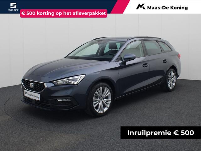 Seat LEON Sportstourer 1.5eTSI/150PK Style DSG · Camera + Parkeersensoren · Keyless · Apple/Android Car Play · Garantie tot maart 2029