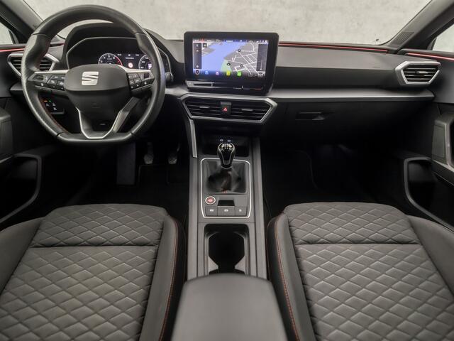 Seat LEON 1.0 TSI FR Sport (VIRTUAL COCKPIT, APPLE CARPLAY, GROOT NAVI, CAMERA, STUUR/STOELVERWARMING, SPORTSTOELEN, ADAPTIVE CRUISE, LED KOPLAMPEN, ZWART HEMEL, NIEUWSTAAAT)