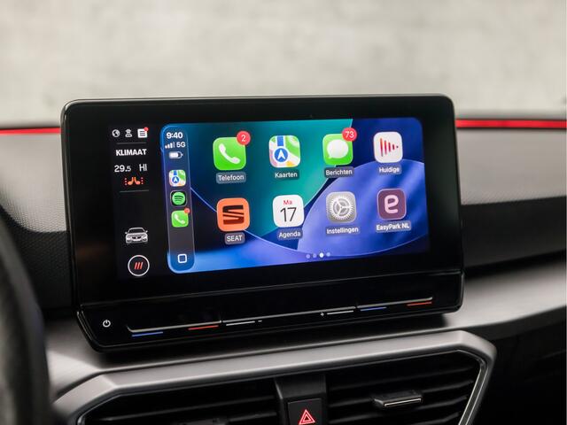 Seat LEON 1.0 TSI FR Sport (VIRTUAL COCKPIT, APPLE CARPLAY, GROOT NAVI, CAMERA, STUUR/STOELVERWARMING, SPORTSTOELEN, ADAPTIVE CRUISE, LED KOPLAMPEN, ZWART HEMEL, NIEUWSTAAAT)