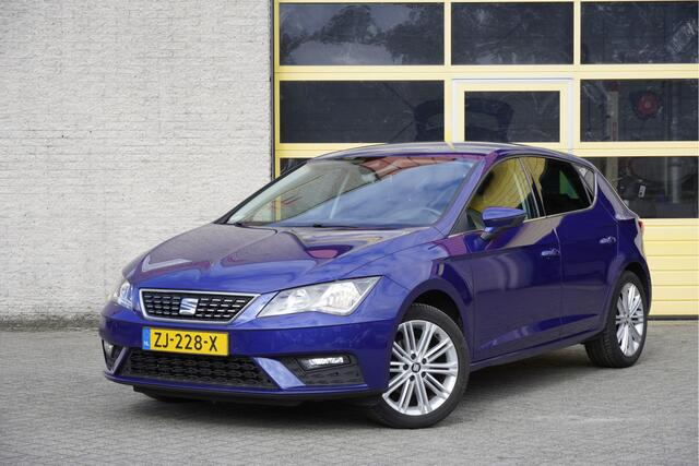 Seat LEON 1.5 TSI 150K! 5drs Xcellence BJ2019 Lmv 17" | Led | Pdc | Navi | Keyless entry | Trekhaak | Dashboard verlichting | Climate control | Cruise control | Sportstoelen | Extra getint glas