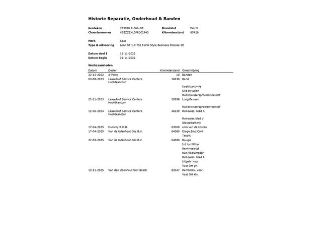 Seat LEON Sportstourer 1.0 TSI Style Business Intense 2e-Eig. & Keurig-Onderh. BOVAG-Garantie. NL-Auto.