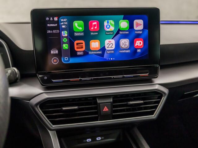 Seat LEON 1.4 TSI eHybrid PHEV FR Intense 204Pk Automaat (SCHUIFDAK, APPLE CARPLAY, GROOT NAVI, CAMERA, SPORTSTOELEN, GETINT GLAS, SFEERVERLICHTING, KEYLESS, ADAPTIVE CRUISE, NIEUWSTAAT)
