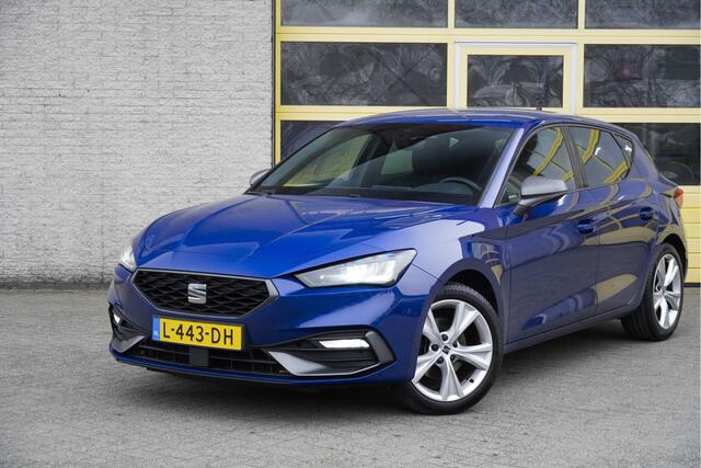 Seat LEON 1.0 TSI 5drs FR BJ2021 Lmv 17" | Led V+A | Pdc | App-Connect | Virtual cockpit | Climate control | Cruise control | Sportstoelen | Zwarte hemel | Extra getint glas
