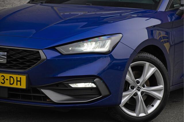 Seat LEON 1.0 TSI 5drs FR BJ2021 Lmv 17" | Led V+A | Pdc | App-Connect | Virtual cockpit | Climate control | Cruise control | Sportstoelen | Zwarte hemel | Extra getint glas