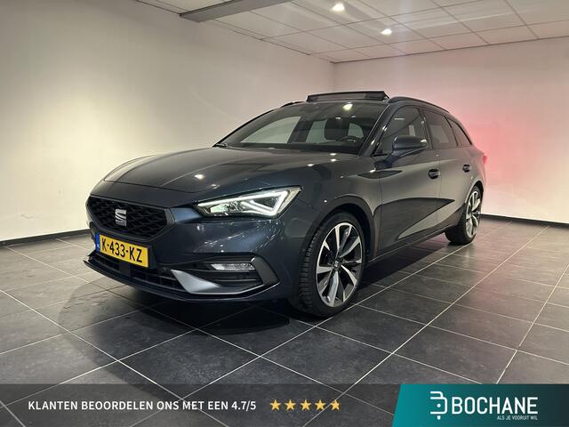 Seat LEON Sportstourer 1.5 eTSI FR Launch Edition | Panoramadak | Trekhaak | Navigatie | All-season banden |