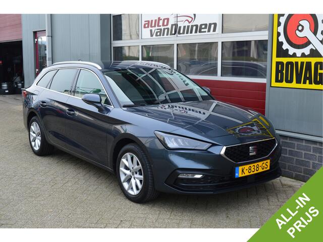 Seat LEON Sportstourer 1.5 eTSI Style Launch Edition O.a: Camera, PDC, Carplay, Navi, Clima, ACC, Etc. All-in prijs!