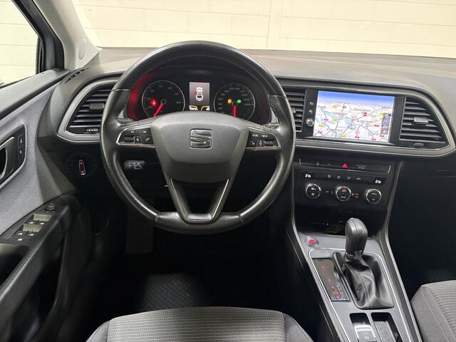 Seat LEON ST 1.0 EcoTSI Style Business Intense, Automaat, 18 inch, Navi, Cruise, Trekhaak, Clima, Isofix, Volledig onderhouden, Prijs incl. apk, beurt 3 mnd garantie