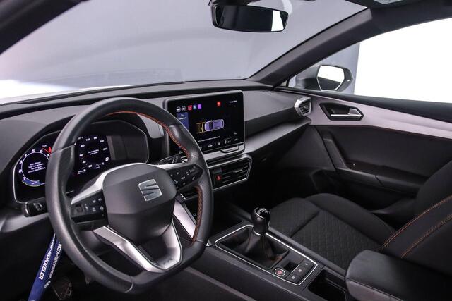 Seat LEON Sportstourer FR 1.5 TSI 115pk Cruise control, Parkeersensoren, App connect, LED koplampen, Airco, DAB, Radio, Bluetooth