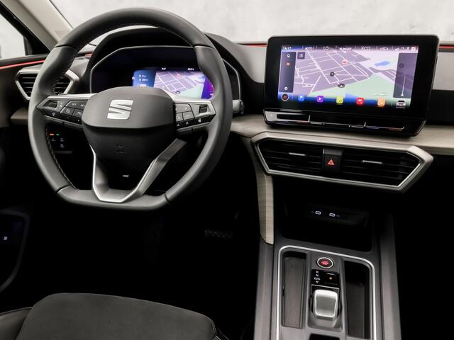 Seat LEON 1.4 TSI eHybrid PHEV Xcellence Sport 204Pk Automaat (PANORAMADAK, APPLE CARPLAY, GROOT NAVI, LEDER/ALCANTARA, MEMORY SEAT, CAMERA, GETINT GLAS, NIEUWE APK, NIEUWSTAAT)