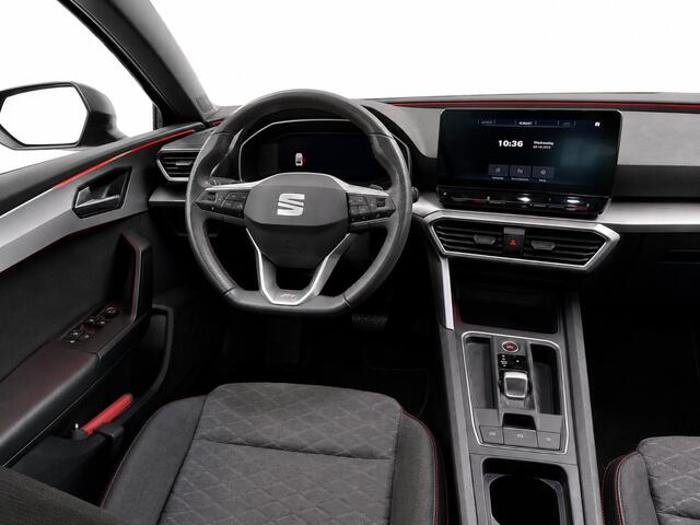 Seat LEON 1.0 eTSI FR Business Intense Matrix LED Adaptive Cruise Park Assist Virtual Cockpit 10" navigatie 18" Velgen Side Assist/uitparkeerhulp
