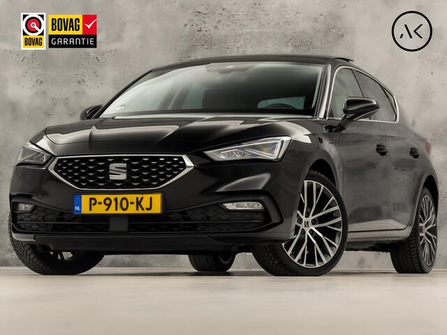 Seat LEON 1.4 TSI eHybrid PHEV Xcellence Sport 204Pk Automaat (PANORAMADAK, APPLE CARPLAY, GROOT NAVI, CAMERA, STUUR/STOELVERWARMING, SPORTSTOELEN, GETINT GLAS, SFEERVERLICHTING, NIEUWSTAAT)