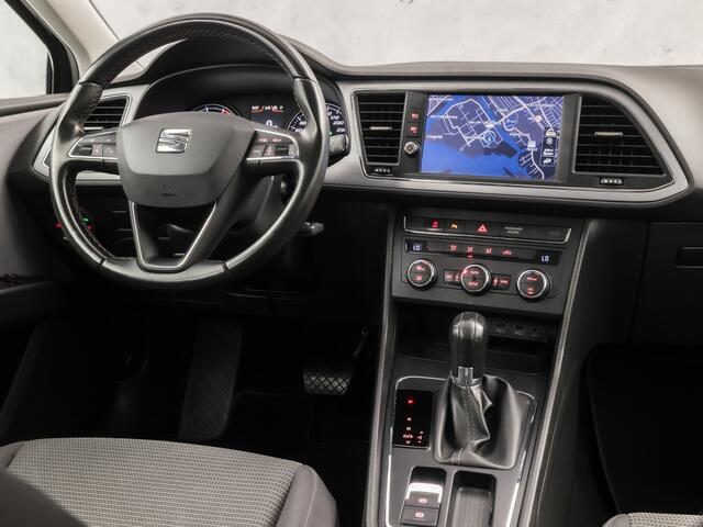 Seat LEON 1.0 TSI Intense Sport Automaat (APPLE CARPLAY, NAVIGATIE, CLIMATE, PARKEERSENSOREN, SPORTSTOELEN, LM VELGEN, CRUISE, NIEUWSTAAT)