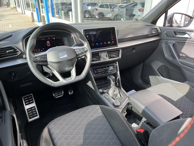 Seat Tarraco 1.5 TSI FR / AUTOMAAT/ PANO/ TREKHAAK/ MEMORYSEAT/ STUUR+STOELVERWARM.V+A/ PARK.SENSOR.V+A/ CAMERA/ ELEK.ACHTERKLEP/ DODEHOEK/ DCC/ FULL LINK/ ACC/ KEYLESS/ BEATS AUDIO/ DAB/ NAVI/ CLIMA/ LED/ 20'' LMV