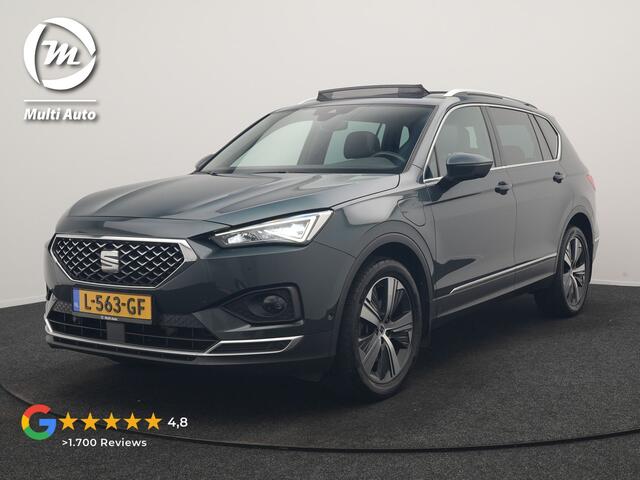 Seat Tarraco 1.4 TSI e-Hybrid PHEV Xcellence 259pk | Trekhaak Af Fabriek | Panodak | Camera | Adaptive Cruise | Sportstoelen Verwarmd | BLIS | Keyless | Virtual | Navigatie | DAB | 19"L.M | Plug In Hybrid |