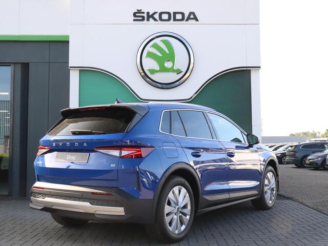 Skoda Elroq Business Edition Elektromotor 150 kW / 204 PK SUV Elektromotor 150 kW / 204 PK SUV Elektri | Trekhaak | display 13" met Navigatie | Climate Control | Sensoren V+A | Verw. Stuur en Stoel | Camera | Adap. Cruise | Private Lease ¤650,- pm