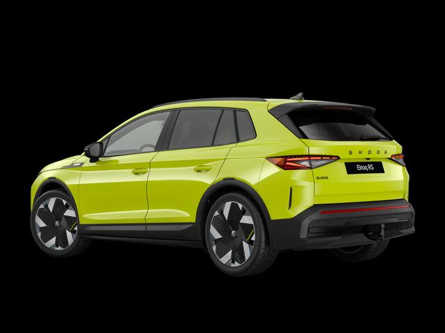 Skoda Elroq RS 340 PK 4X4 | Mamba Green | Trekhaak | Rondomzicht camera | 21" lichtmetalen velgen | Warmtepomp |