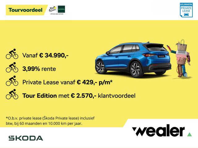 Skoda Elroq Business Edition Tour 286 PK | Business Upgrade Clever | 19" lichtmetalen velgen | Navigatie | ¤ 2.950 Tourvoordeel |