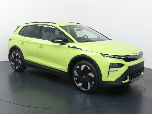 Skoda Elroq RS 340 PK 4X4 | Mamba Green | Trekhaak | Rondomzicht camera | 21" lichtmetalen velgen | Warmtepomp |