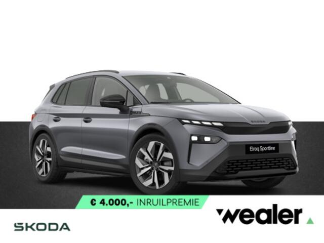 Skoda Elroq 85 Sportline 286 PK | Trekhaak | Led Matrix | Elektrische achterklep | Verlichte Grille |
