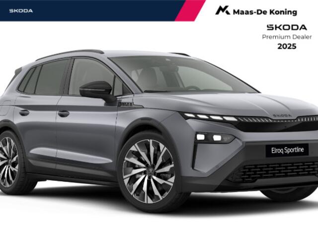 Skoda Elroq Sportline Elektromotor 210 kW / 286 PK SUV Elektri sch | Graphite grey | Trekhaak wegklapbaar | 3000,- inruilbonus
