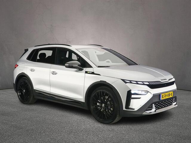 Skoda Elroq 85X RS 340pk Automaat Adaptive cruise control, Black pack, Achteruitrijcamera, Elektrische achterklep, LED matrix koplampen, Navigatie, Stuurwiel verwarmd