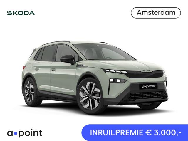 Skoda Elroq 85 Sportline | elektr. achterklep | Matrix LED | Travel Assist | Stuur - en stoelverwarming |