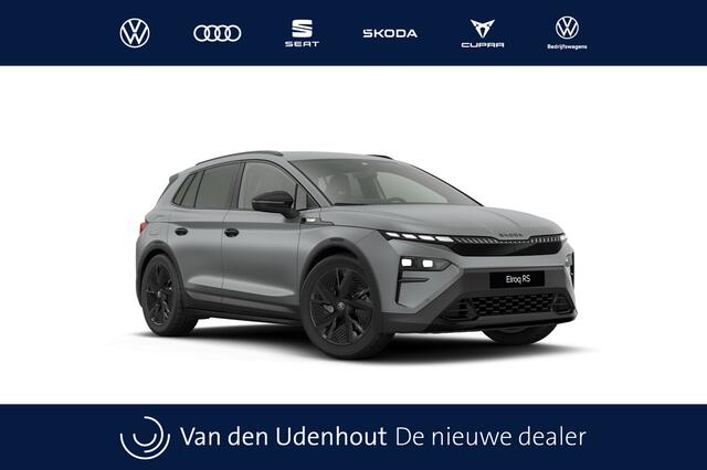 Skoda Elroq 85X Elektromotor 340 1AT RS | Parkeersensoren voor en achter | Phonebox met draadloos opladen | Trekhaak wegklapbaar