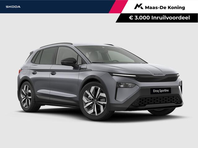 Skoda Elroq 85 Sportline Graphite Grey | Trekhaak wegklapbaar | 3.000,- inruilbonus!!