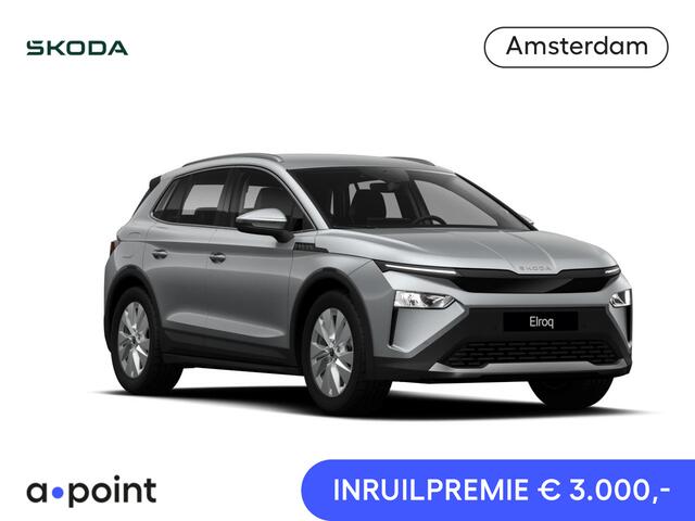 Skoda Elroq 60 Tour Edition | Smokey Diamond Metallic | Android Infotainment + Navigatie | Verwarmbaar Stuurwiel + Voorstoelen | Parkeersens V+A + Achteruitrijcamera | Adaptieve Cruise Control | Blind Spot Assist