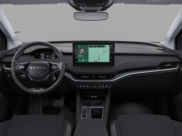 Skoda Elroq 85 Tour 286pk | 286pk | 576km range | Graphite Grey Metallic | 19'' Antraciet Regulus Velgen | Android Infotainment + Navigatie | Verwarmbaar Stuurwiel + Voorstoelen | Parkeersens V+A + Achteruitrijcamera | Adaptieve Cruise Control | Blind Spot Assist
