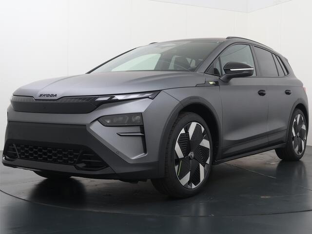 Skoda Elroq 85 RS 4X4 340 PK | Adaptief Onderstel | Graphite grey matt | Trekhaak | Head-up display |