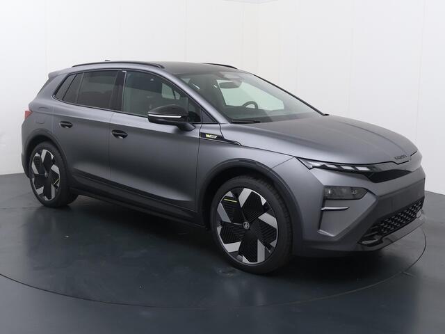 Skoda Elroq 85 RS 4X4 340 PK | Adaptief Onderstel | Graphite grey matt | Trekhaak | Head-up display |