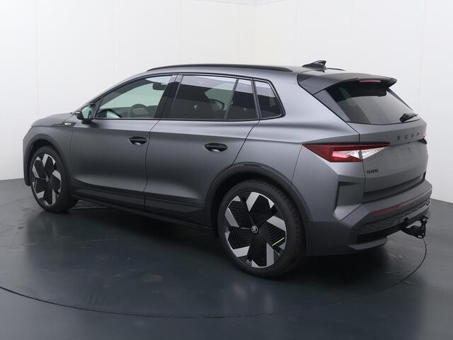 Skoda Elroq 85 RS 4X4 340 PK | Adaptief Onderstel | Graphite grey matt | Trekhaak | Head-up display |