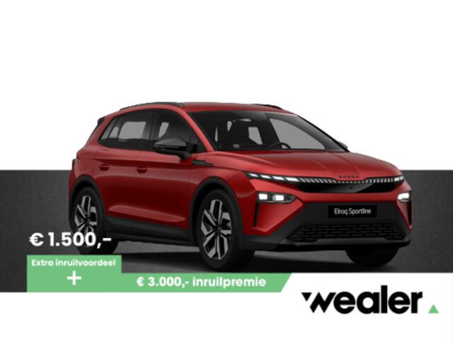Skoda Elroq 85 Sportline 286 PK | Trekhaak | Led Matrix | Elektrische achterklep | verlichte grille |