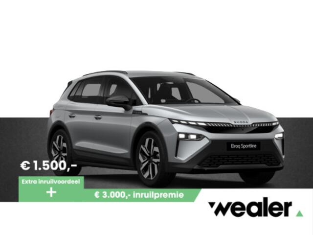 Skoda Elroq 85 Sportline 286 PK | Trekhaak | Led Matrix | Elektrische achterklep | verlichte grille |