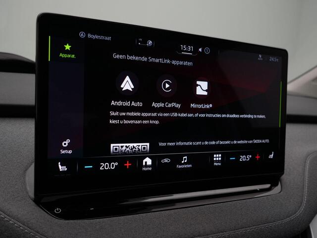 Skoda Enyaq iV 80 204 pk | Panoramadak | Trekhaak | Warmtepomp | Geheugenstoel | Head-up display | Stuur-/achterbankverwarming | Adaptief onderstel