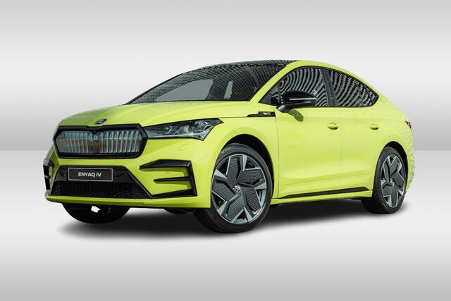 Skoda Enyaq iV Coupe 80 RS 300pk/ Crystal Face/ Lederen interieur/ 21 inch/ Adaptive Cruise