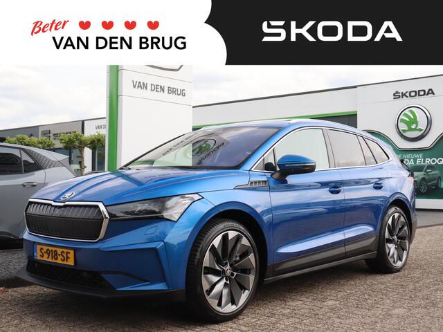 Skoda Enyaq iV 80 First Edition | Trekhaak | Panoramadak | Warmtepomp | 360 gr. camera | Adaptieve cruise control |