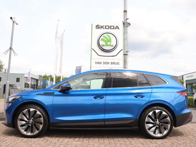 Skoda Enyaq iV 80 First Edition | Trekhaak | Panoramadak | Warmtepomp | 360 gr. camera | Adaptieve cruise control |