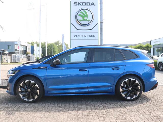 Skoda Enyaq iV 80 Sportline | SoH 91% | Trekhaak | Panoramadak | Stoelverwarming | Stuurwielverwarming | 21" 'Betria' velgen | Achteruitrijcamera |