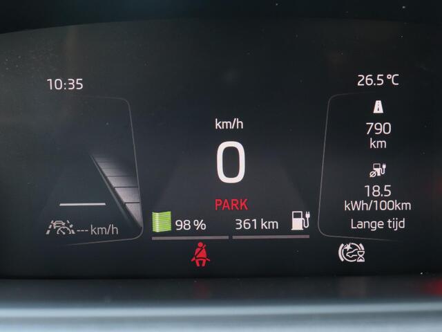 Skoda Enyaq iV 80 Sportline | SoH 91% | Trekhaak | Panoramadak | Stoelverwarming | Stuurwielverwarming | 21" 'Betria' velgen | Achteruitrijcamera |