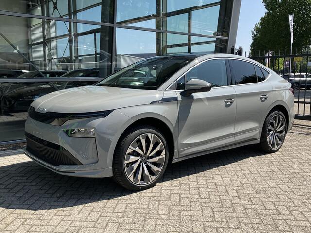 Skoda Enyaq iV Coupe Selection Elektromotor 286 PK | Steel Grey | 21" Lichtmetalen Velgen | Trekhaak | Adaptieve cruise controle |