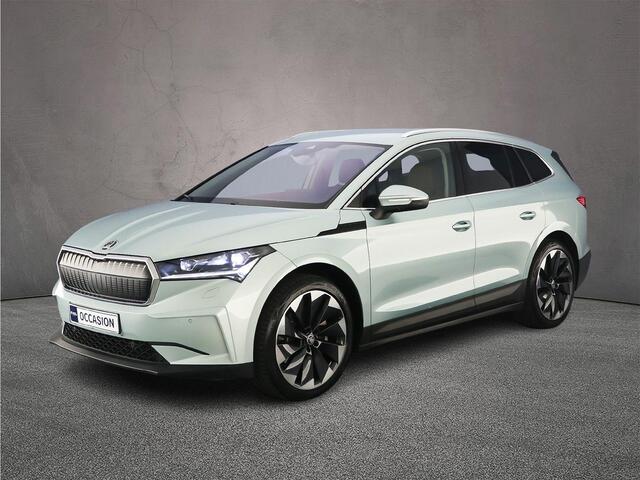 Skoda Enyaq iV 80 204pk Automaat Warmtepomp, Trekhaak, Lederen bekleding, Adaptive cruise control, Achteruitrijcamera, Navigatie, Elektrische achterklep, Parkeersensoren, LED matrix koplampen