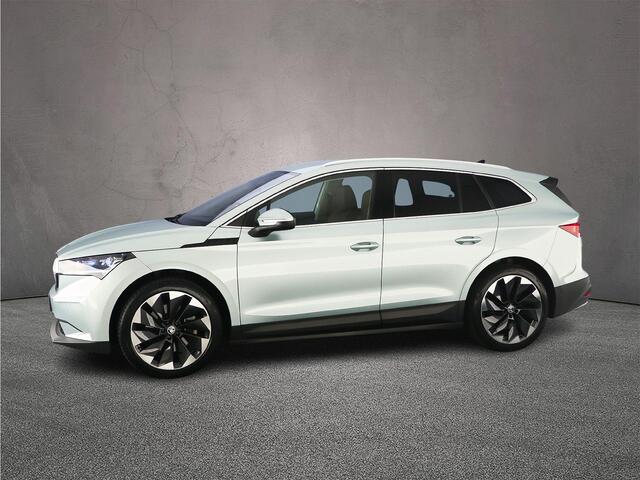Skoda Enyaq iV 80 204pk Automaat Warmtepomp, Trekhaak, Lederen bekleding, Adaptive cruise control, Achteruitrijcamera, Navigatie, Elektrische achterklep, Parkeersensoren, LED matrix koplampen